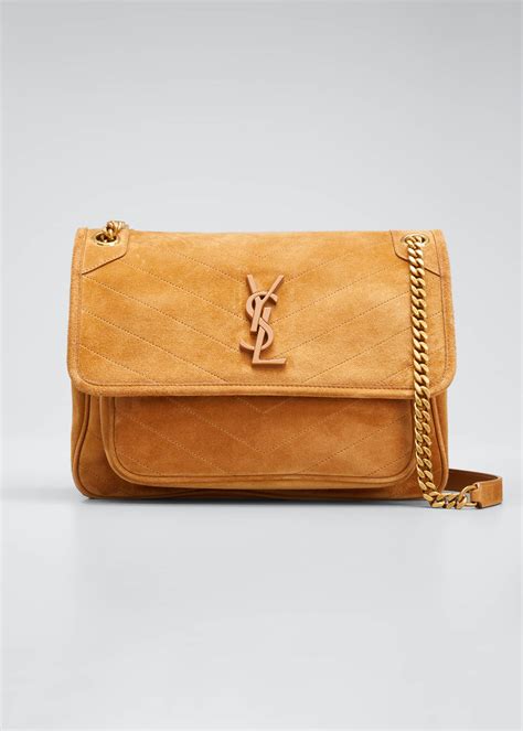 ysl niki suede shoulder bag|ysl niki shopping bag.